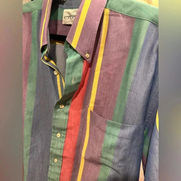 Givenchy Authentic Multicolor Stripe Button-Up Shirt - Size Men's Large - Picture 6 of 8